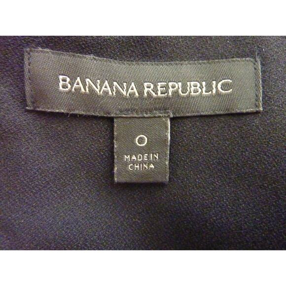 Banana Republic Black Boatneck Dress Ruffle Trim - Picture 6 of 7